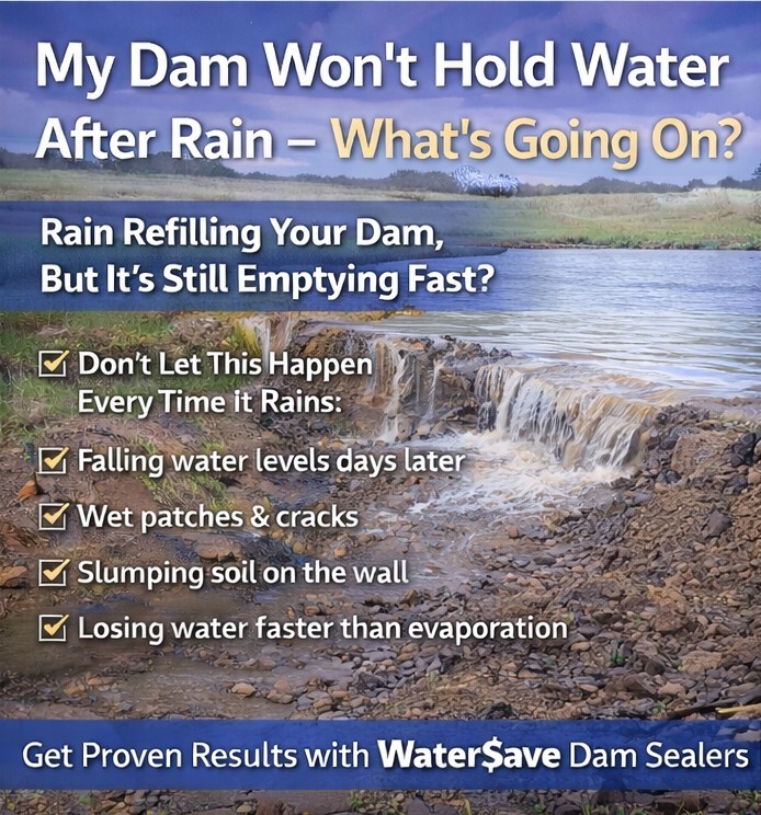 My Dam Won’t Hold Water After Rain, What’s Going On?