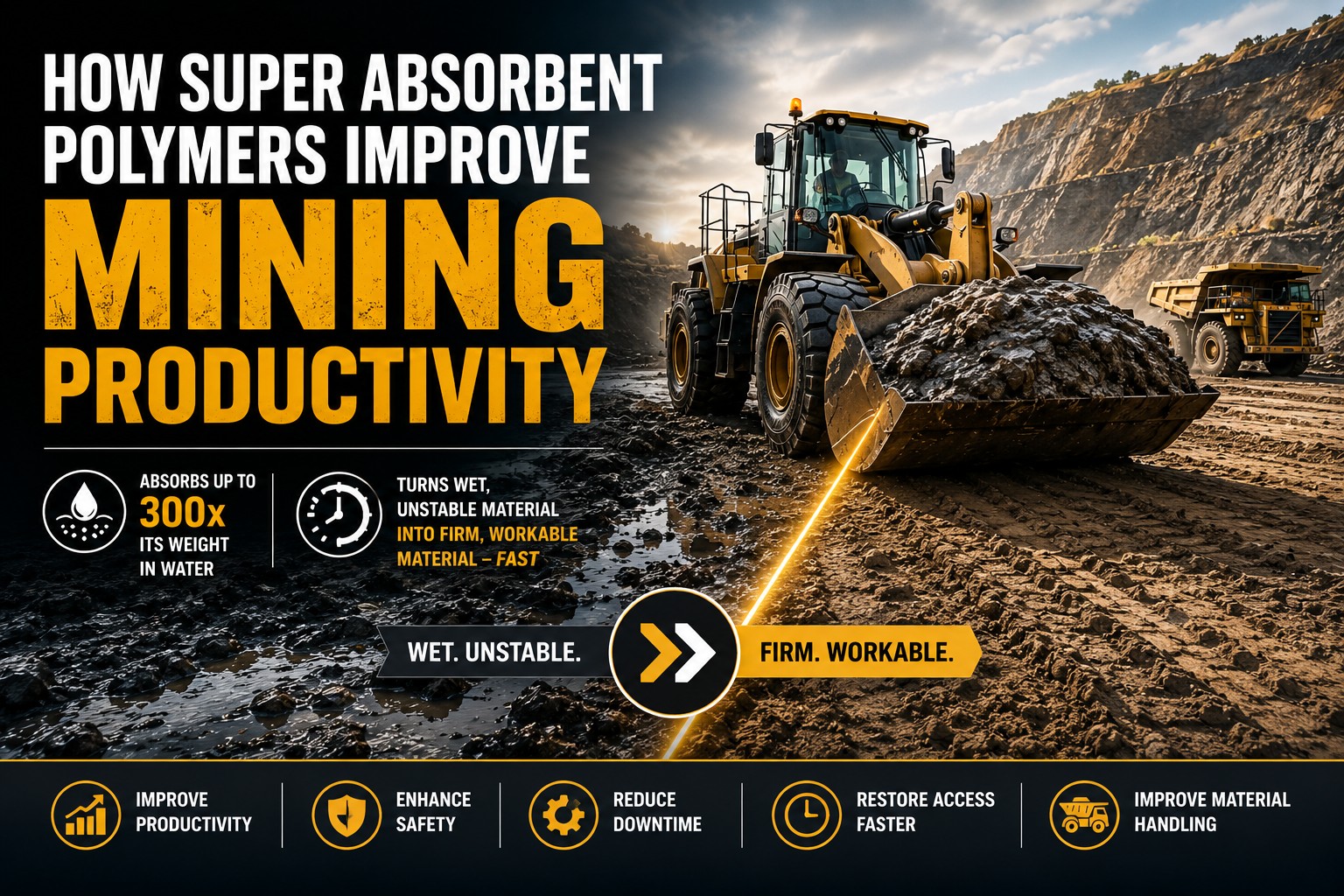 How Super Absorbent Polymers Improve Mining Productivity