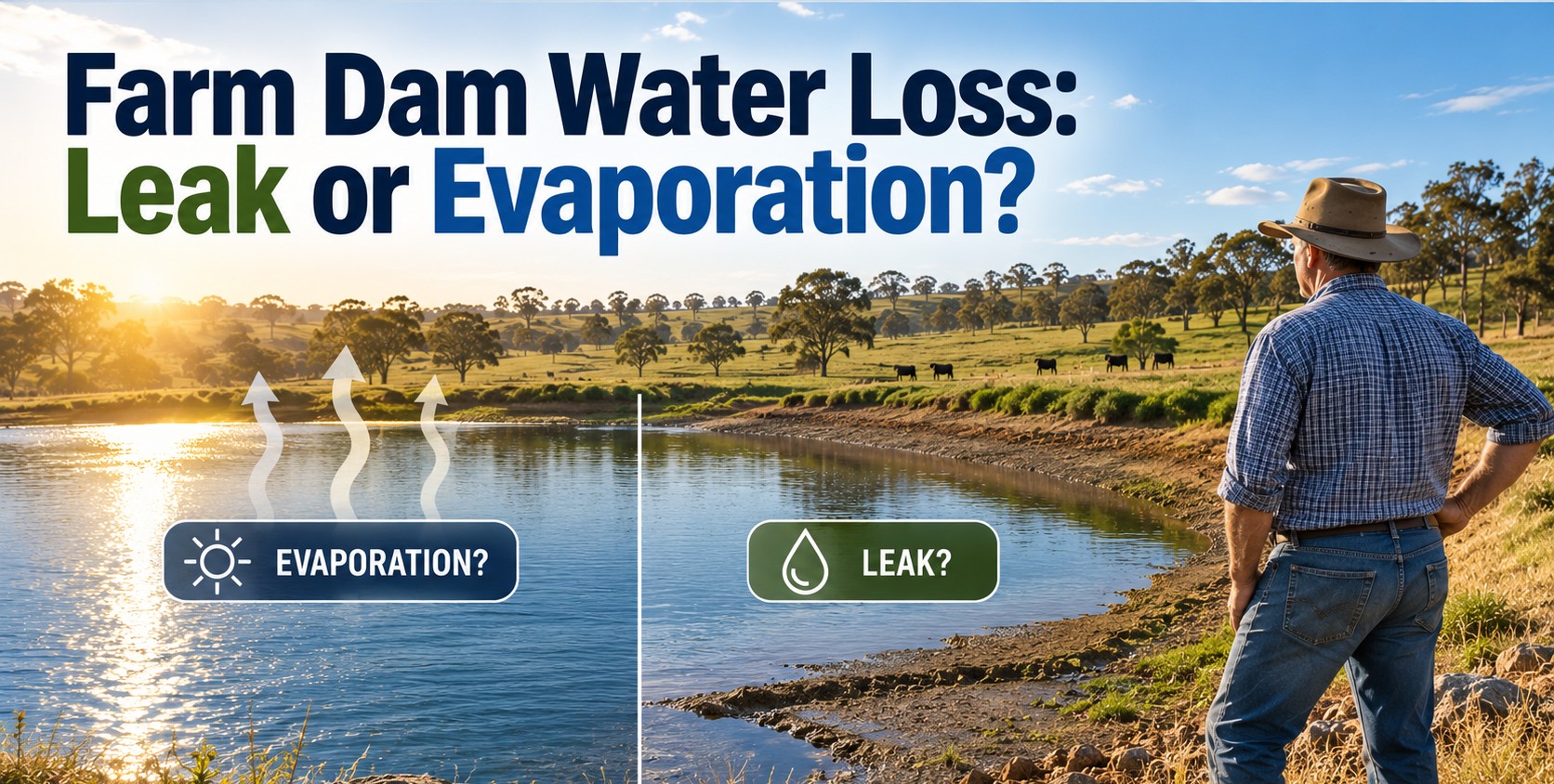 Farm Dam Water Loss: Leak or Evaporation?