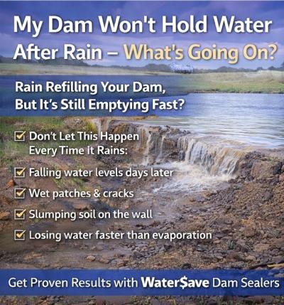 My Dam Won’t Hold Water After Rain, What’s Going On?