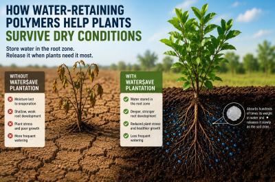How Water-Retaining Polymers Help Plants Survive Dry Conditions