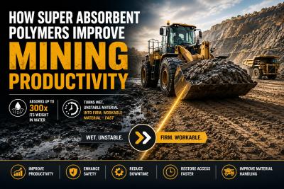 How Super Absorbent Polymers Improve Mining Productivity