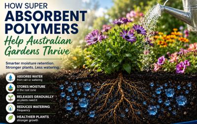 How Super Absorbent Polymers Help Australian Gardens Thrive