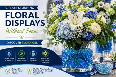 From Flower Shop to Event Venue: How Flora Gel Makes Floral Displays Easier