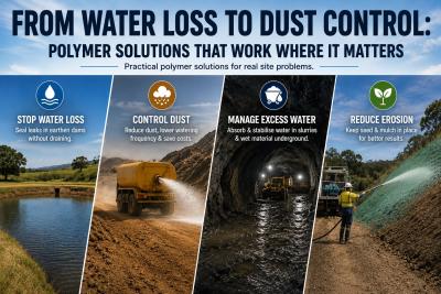 From Water Loss to Dust Control: How Polymer Solutions Solve Everyday Site Problems