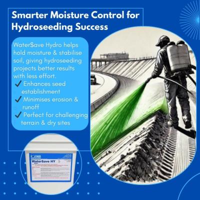 Improve Hydroseeding Results with Water$ave Polymers